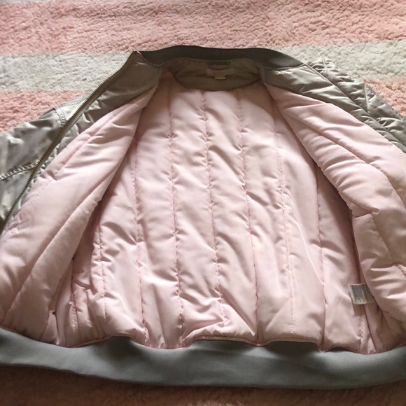 H&M pale grey satin bomber - Picture 4 of 4